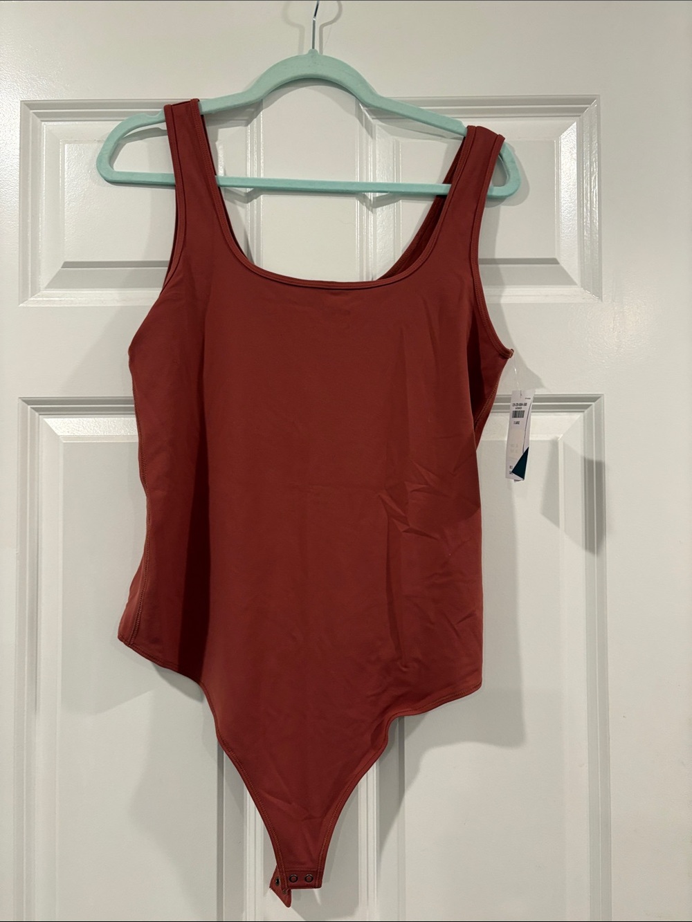 Abercrombie Rust Red Scoop Neck Bodysuit